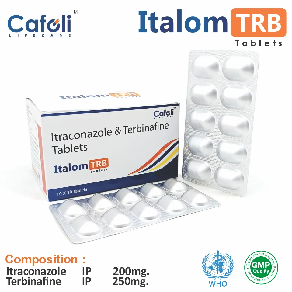 Itraconazole 200mg + Terbinafine 250mg | Antifungal Tablet | Best Price for PCD Pharma Franchise